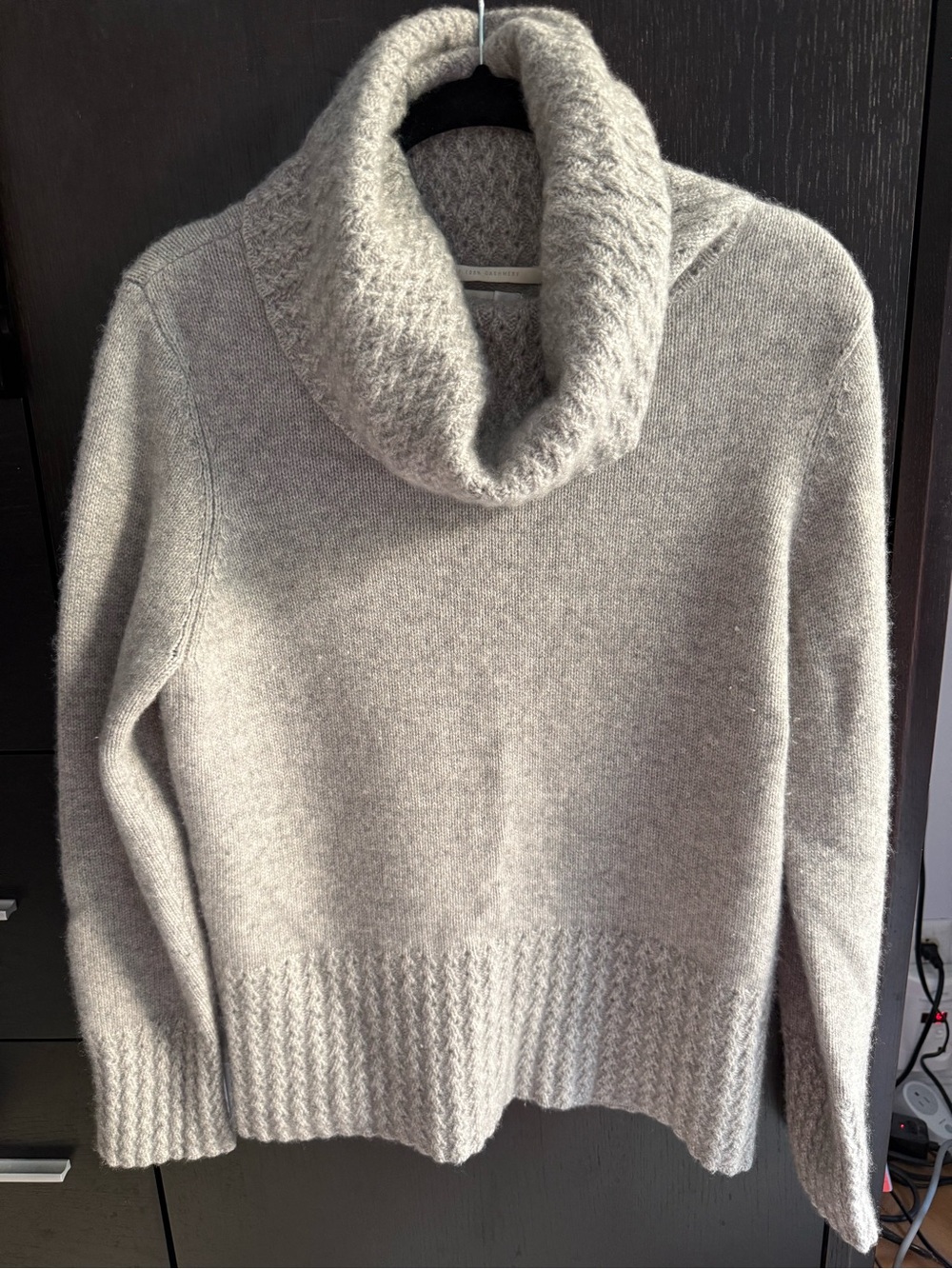 I. Magnin Cashmere Cowl Neck Long Sleeve Sweater